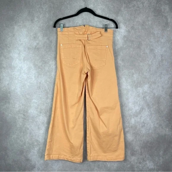 Pilcro By Anthropologie Kit High-Rise Crop Jeans In Petal Peach Women's Sz 26 - Picture 6 of 10